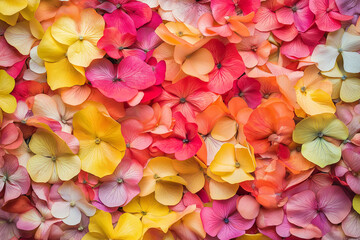 Colorful flower texture and background. generative AI