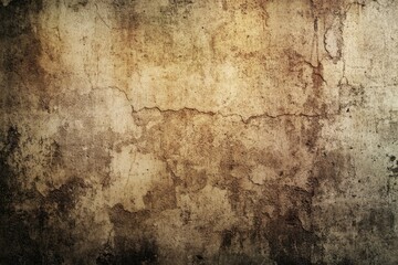 Obraz premium Vintage Grunge Wall Texture. Brownish Ancient Concrete Background with Rustic Scratched Surface