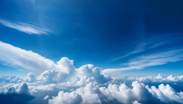 blue sky with clouds