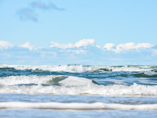 Ocean Waves with Seafoam