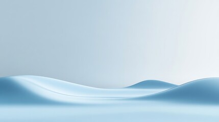 Fototapeta premium Abstract blue wavy background with copy space.
