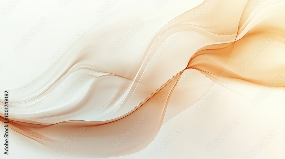 Poster abstract steam swirls gracefully in the air, suggesting the presence of a hidden coffee cup in a ser
