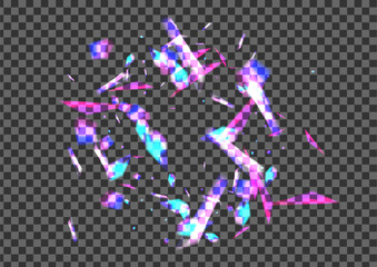 Shine Bokeh Background Transparent Vector. Spark Gradient Texture. Glow Party Illustration. Blur Luxury. Element Illuminated Template.