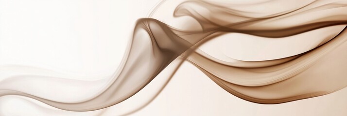 Abstract swirling steam rises gracefully in a tranquil space, evoking the warmth of a hidden coffee cup on a quiet morning. Generative AI