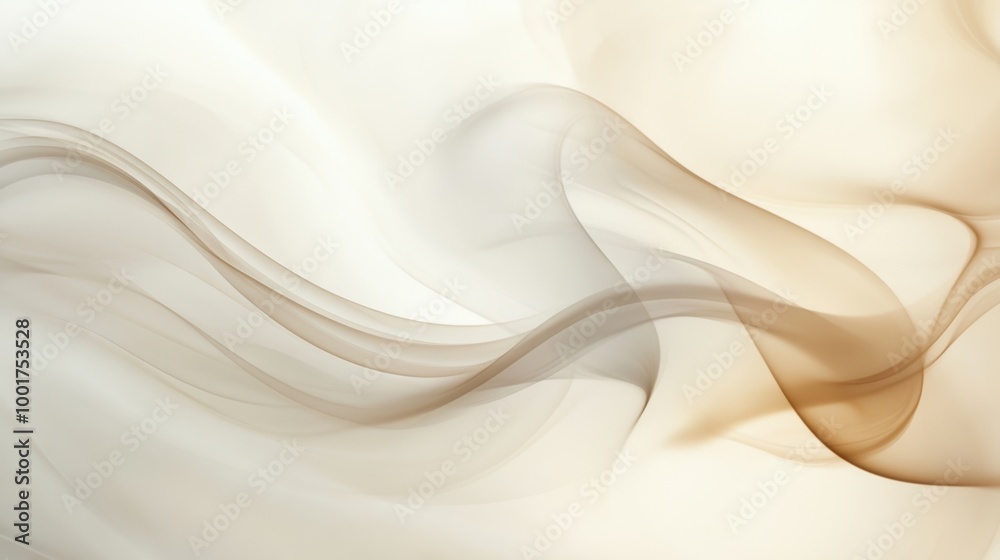 Poster abstract steam flows gracefully, creating a serene atmosphere that evokes feelings of relaxation and