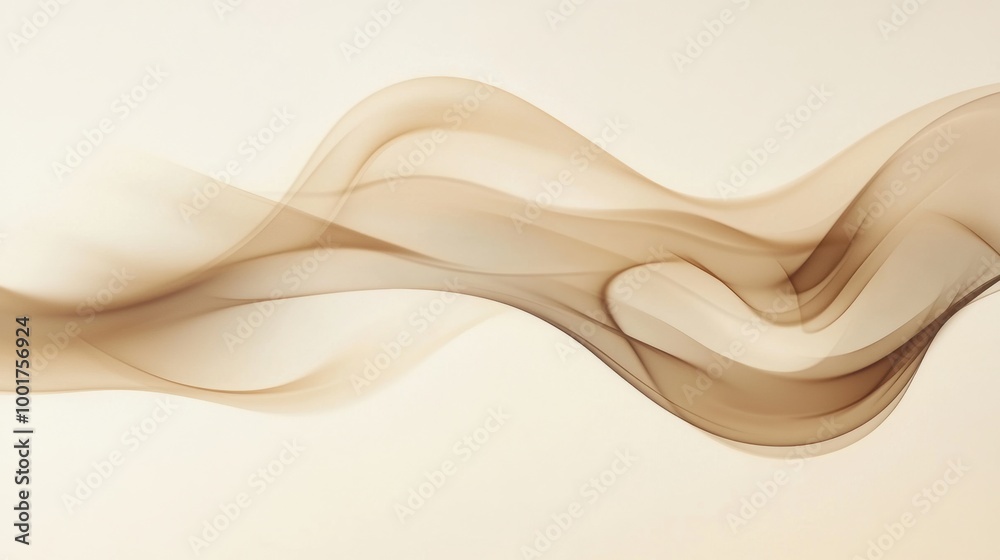 Leinwandbilder abstract swirling steam rises gracefully, hinting at an invisible coffee cup in a serene and invitin