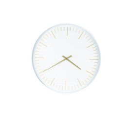 Mechanical watch on white background