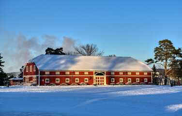 Halden, Stadt, Norwegen, Winter, winterlich, Jahreszeit, Schnee, Schneedecke, verschneit, Altstadt,...