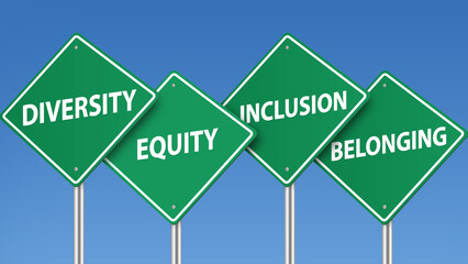 Diversity equity inclusion and belonging concept