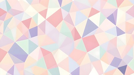 Naklejka premium Soft Geometric Pattern in Pastel Colors