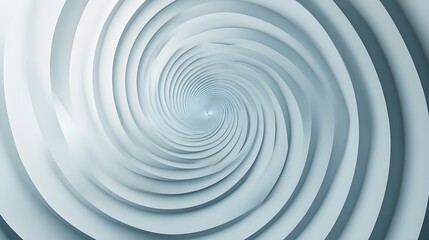 Abstract Spiral Design with Overlapping Layers