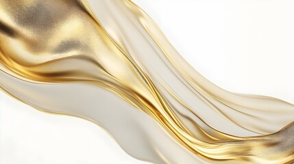 Stunning Gold Gradient Flowing Fabric Background