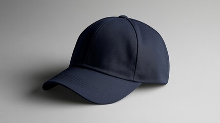 Blank Navy Blue Baseball Cap Mockup