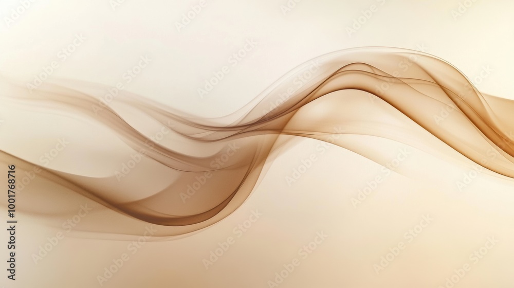 Poster Swirling steam dances elegantly in the air, creating an abstract pattern reminiscent of a hidden coffee cup's warmth. Generative AI