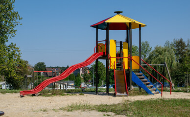 educational playground for children on a sunny day