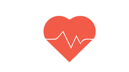 heart and heartbeat symbol