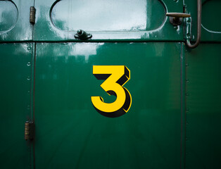 Havenstreet, Isle of Wight, 9th September 2024, Vintage Southern Railways art deco number 3...