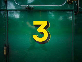 Havenstreet, Isle of Wight, 9th September 2024, Vintage Southern Railways art deco number 3...