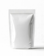 Minimalistic White Spout Pouch Packaging Mockup