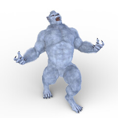 Naklejka premium 狼男 3DCGレンダリング