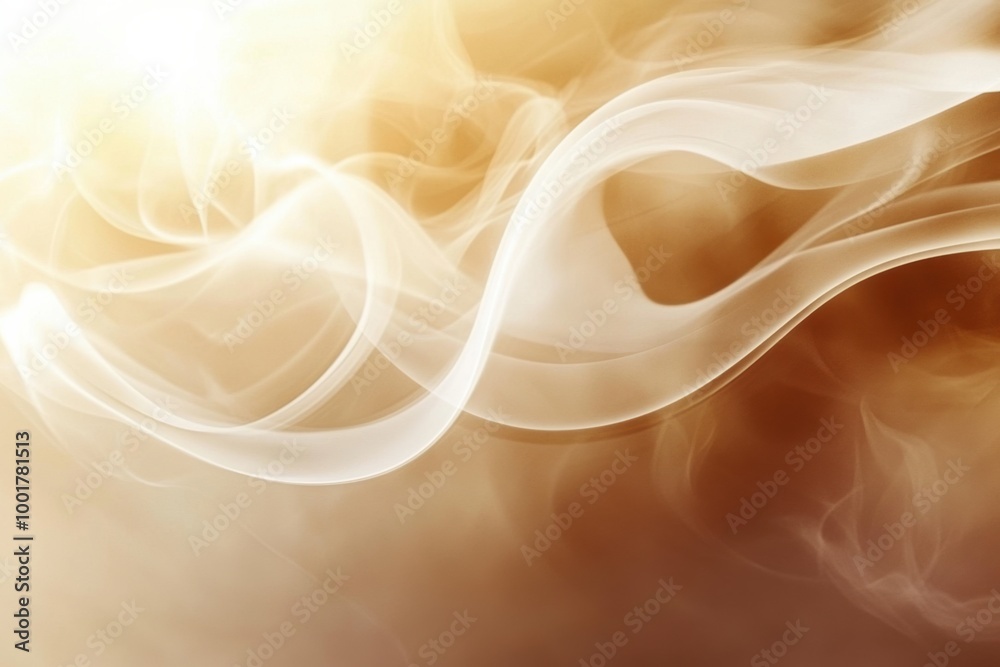 Poster abstract swirling steam rises gracefully, creating a warm, inviting atmosphere reminiscent of a cozy