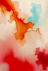 Obraz premium red watercolor backgound