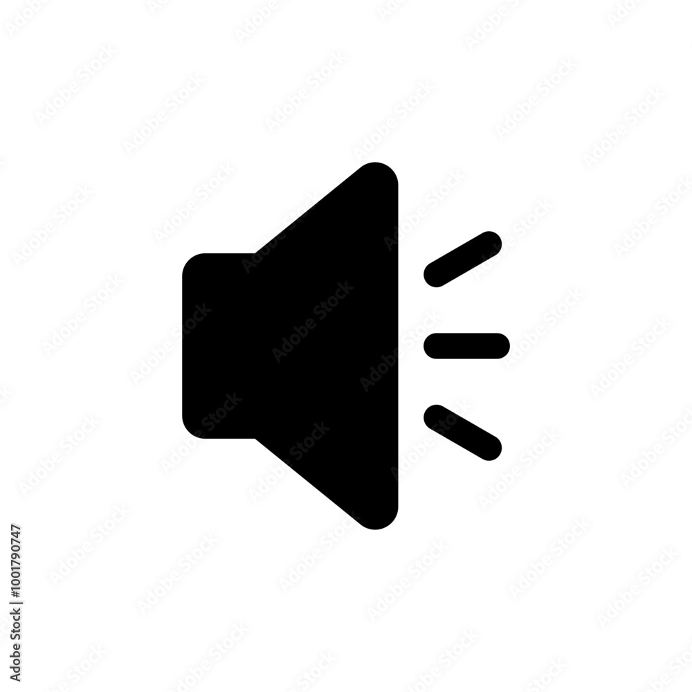 Poster audio speaker volume icon set. web video sound icons audio voice symbol for media music app - sound 