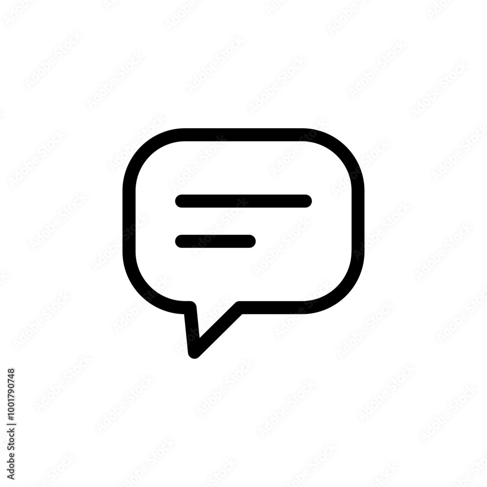 Poster comment icon speech bubble symbol Chat message icons - talk message Bubble chat icon. web vector icon	