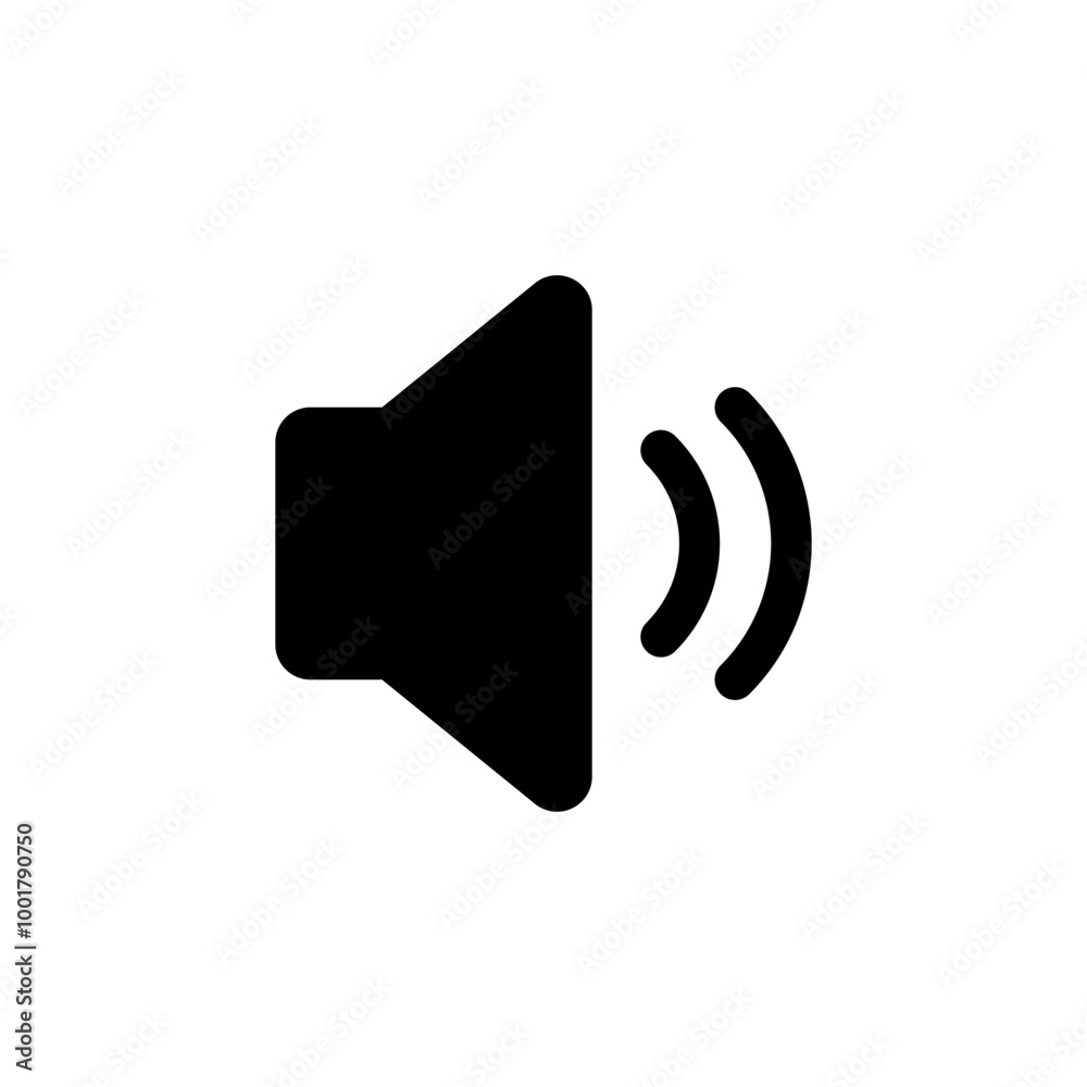 Aufkleber audio speaker volume icon set. web video sound icons audio voice symbol for media music app - sound 