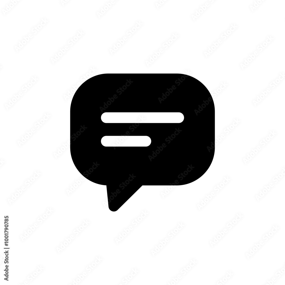 Poster comment icon speech bubble symbol Chat message icons - talk message Bubble chat icon. web vector icon	