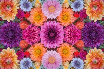 Colorful late summer blooms provide a solid background