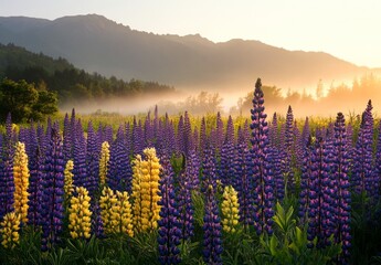 Fototapeta premium In the Central Valley of California, wildflowers bloomed in 2022.