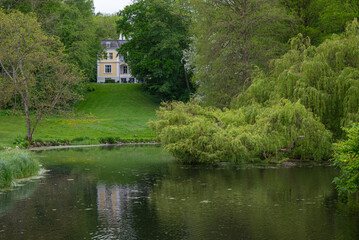 Obraz premium Building in Liselund Park in Denmark