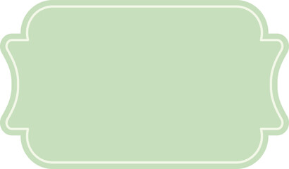 Frame label in soft colors