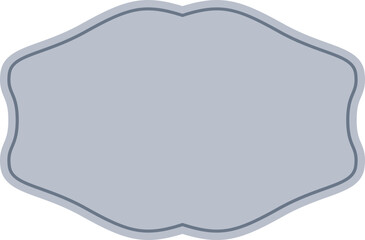 Frame label in soft colors