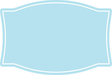 Frame label in soft colors