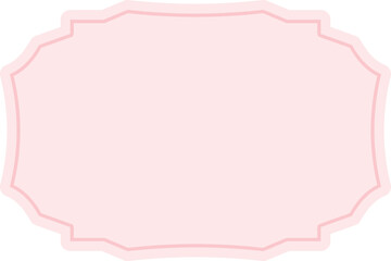 Frame label in soft colors
