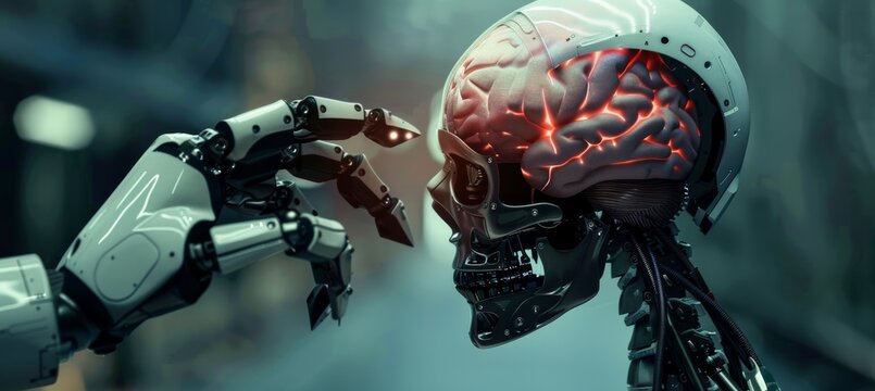 ai robot employing human brain: bridging technology and biology
