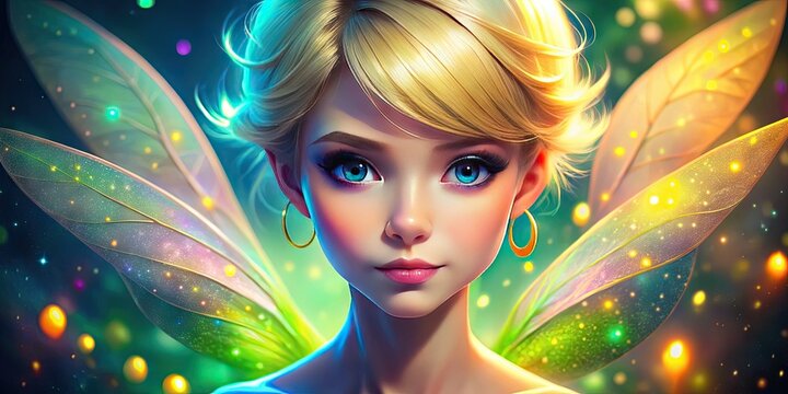 Enchanting Tinker Bell Inspired Face Wallpaper for Magical and Whimsical Digital Backgrounds