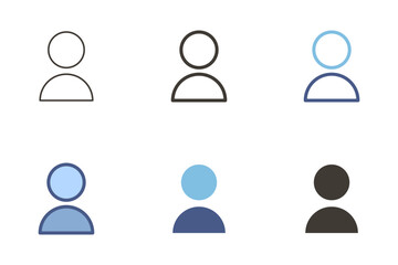 Person avatar vector icon. User, profile, identity. Human and account graphic element