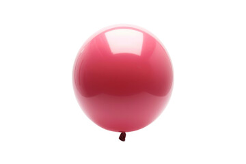 Transparent Pink Balloon on Black Background - A Minimalist Visual Concept