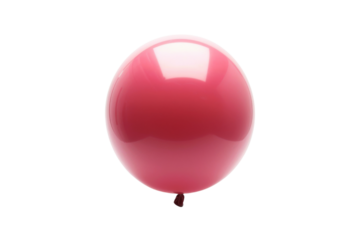 Transparent Pink Balloon on Black Background - A Minimalist Visual Concept
