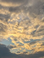 Fototapeta premium sunset in the clouds