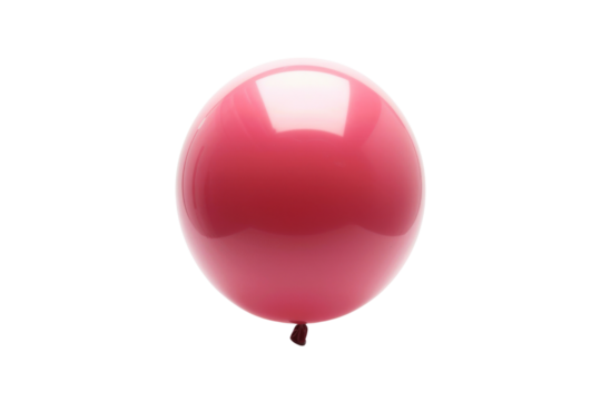 Transparent Pink Balloon on Black Background - A Minimalist Visual Concept
