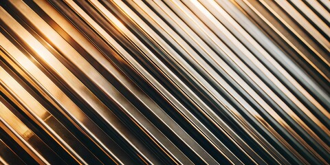 abstract metallic smooth background with diagonal lines. Background with geometric lines.