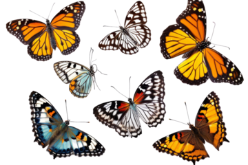 Transparent Butterfly Wings: A Visual Exploration of Color and Pattern