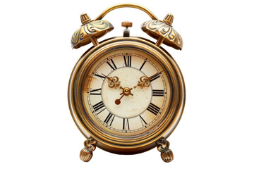 Transparent Antique Alarm Clock,  Timekeeper Concept