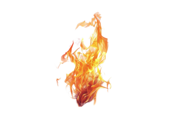 Transparent Fire PNG Image: Realistic Flame with Black Background
