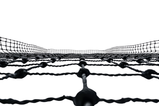 Transparent Dark Web Structure - A 3D Representation of a Network