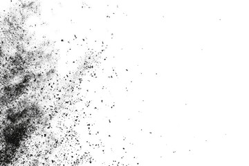 Obraz premium Transparent Black and White Abstract Watercolor Splashes Texture Background